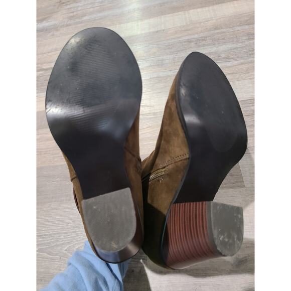 Justfab size 6.5 womens olive halina booties - Picture 6 of 8